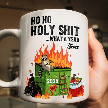 Ho Ho Holy Shit - Personalized Ceramic Coffee Mug