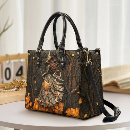 Halloween Witch - Personalized Leather Handbag