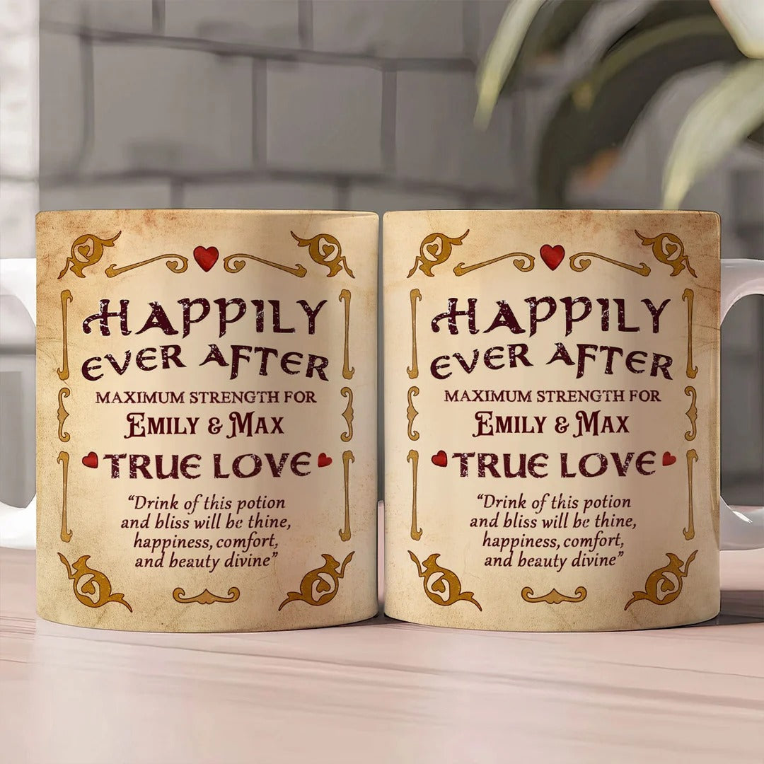 Happily Ever After Potion - Personalized Ceramic Coffee Mug