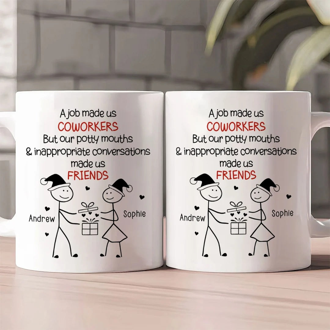 Work Squad Christmas Gift - Personalized Ceramic Coffee Mug