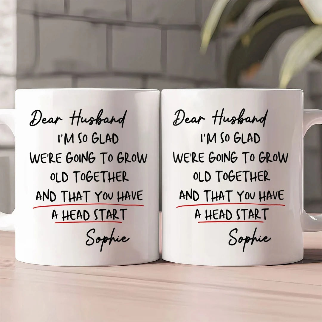 Grow Old Together - Personalized Ceramic Coffee Mug