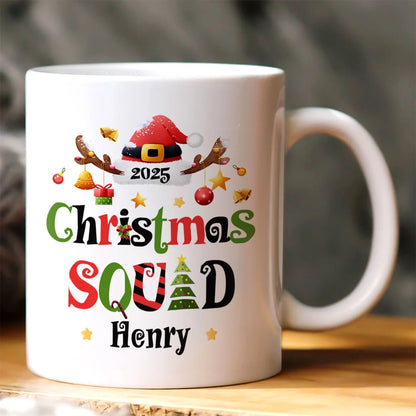 Christmas Squad - Personalized Ceramic Coffee Mug
