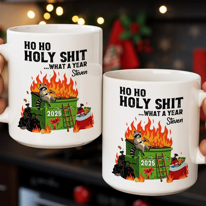 Ho Ho Holy Shit - Personalized Ceramic Coffee Mug
