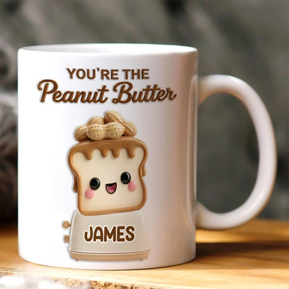 You're The Peanut Butter To My Jelly - Personalized Ceramic Coffee Mug