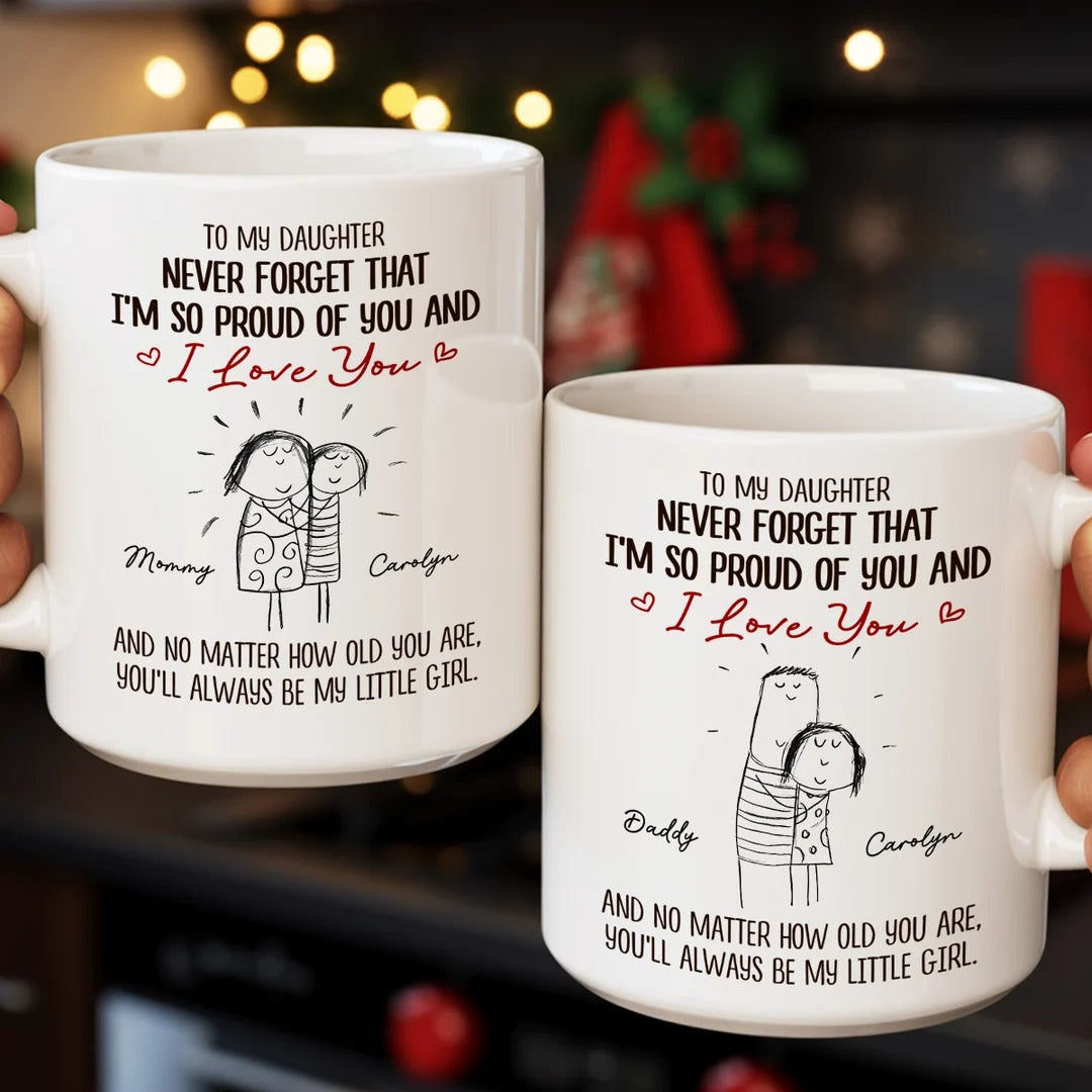 For A Special Daughter - Personalized Ceramic Coffee Mug
