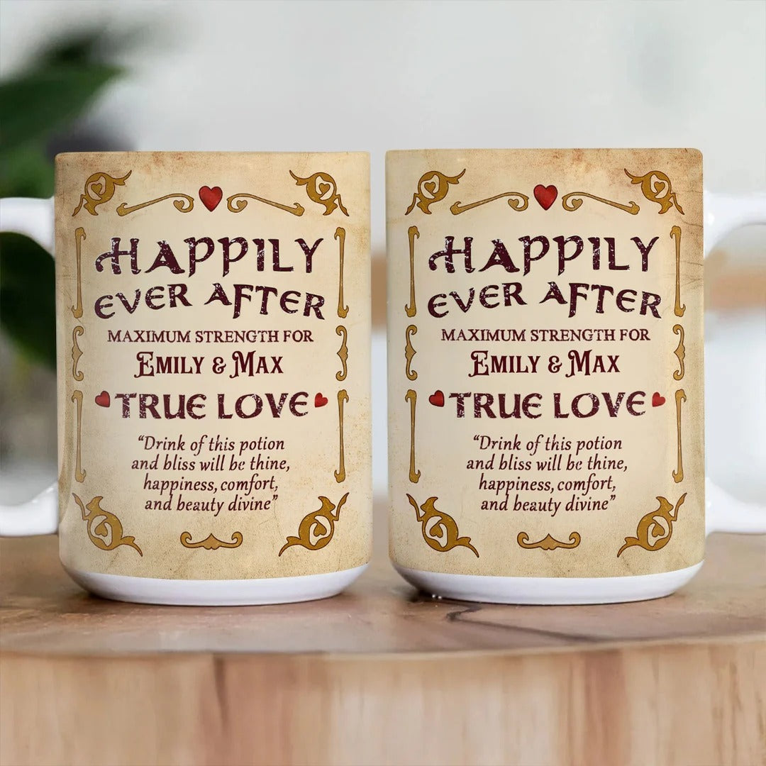 Happily Ever After Potion - Personalized Ceramic Coffee Mug