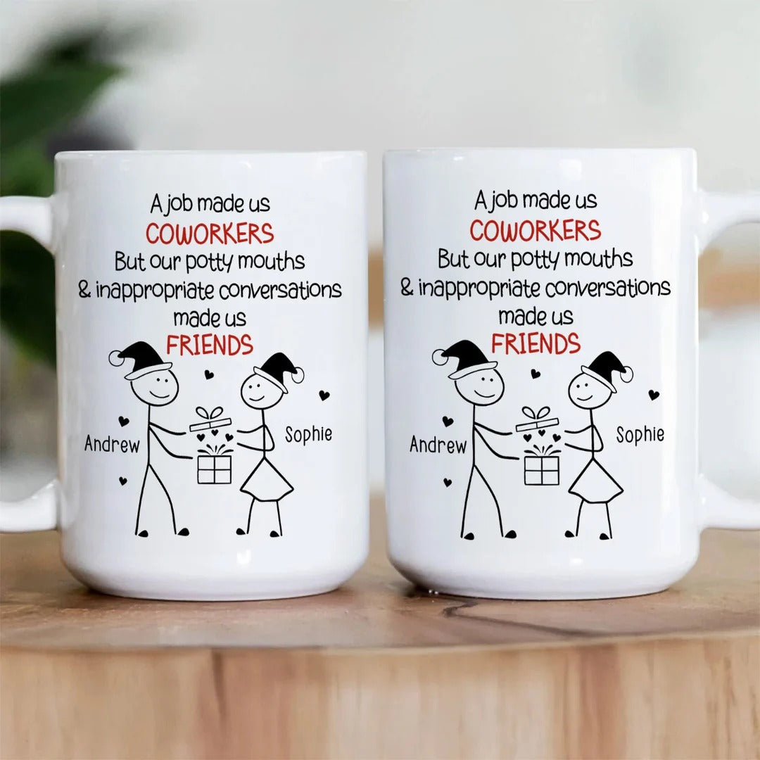 Work Squad Christmas Gift - Personalized Ceramic Coffee Mug
