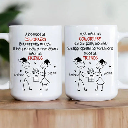 Work Squad Christmas Gift - Personalized Ceramic Coffee Mug