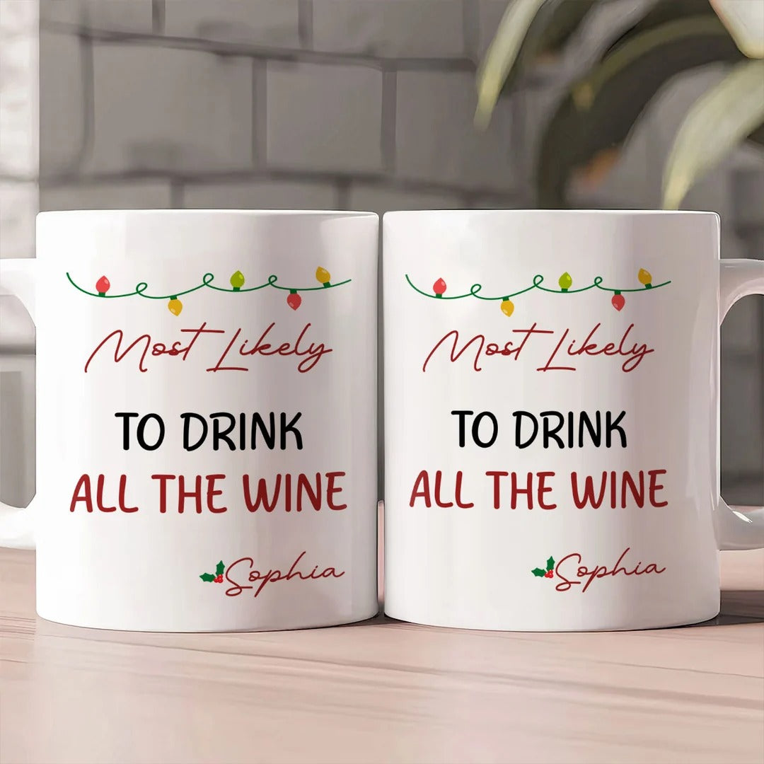 Most Likely To Funny Family Gifts - Personalized Ceramic Coffee Mug