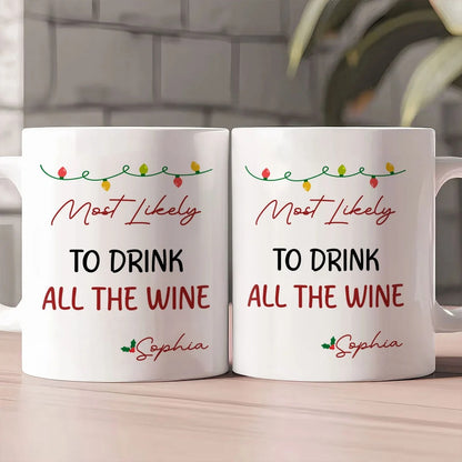 Most Likely To Funny Family Gifts - Personalized Ceramic Coffee Mug
