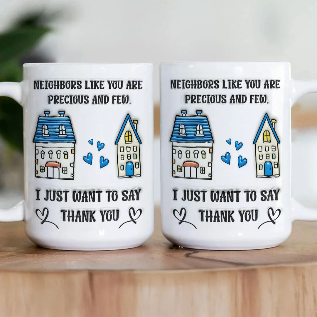 To A Precious Neighbor - Personalized Ceramic Coffee Mug