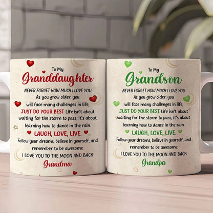 I Love You To The Moon And Back - Personalized Ceramic Coffee Mug