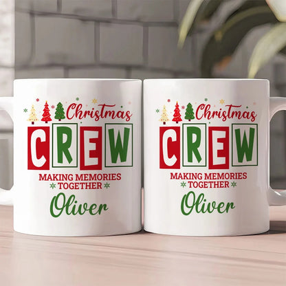 Christmas Crew Matching Family Sibling Gifts - Personalized Ceramic Coffee Mug