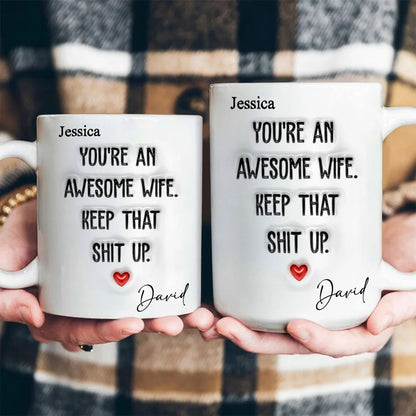 You Are An Awesome Husband - Personalized Ceramic Coffee Mug