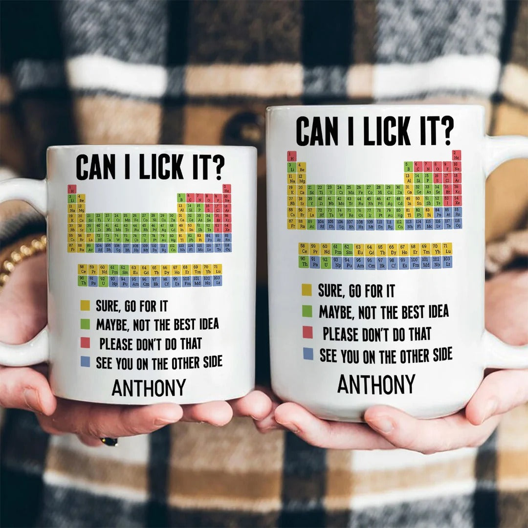 Can I Lick It - Personalized Ceramic Coffee Mug
