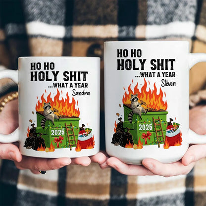 Ho Ho Holy Shit - Personalized Ceramic Coffee Mug