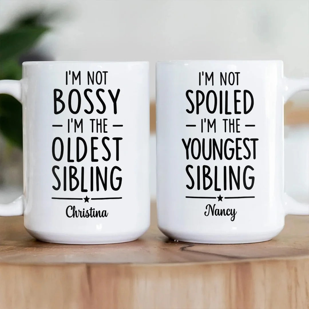 Sibling Truth Trio - Personalized Ceramic Coffee Mug