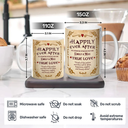 Happily Ever After Potion - Personalized Ceramic Coffee Mug