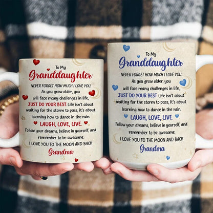 I Love You To The Moon And Back - Personalized Ceramic Coffee Mug