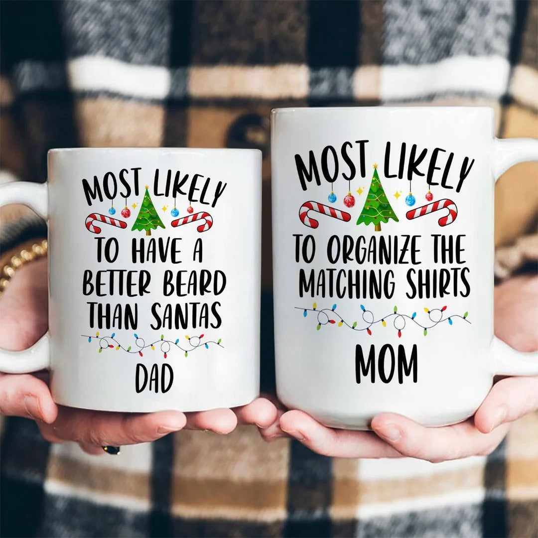 Family Christmas Most Likely - Personalized Ceramic Coffee Mug