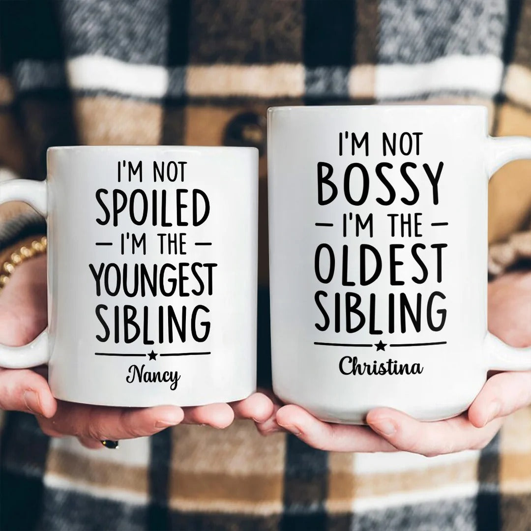 Sibling Truth Trio - Personalized Ceramic Coffee Mug