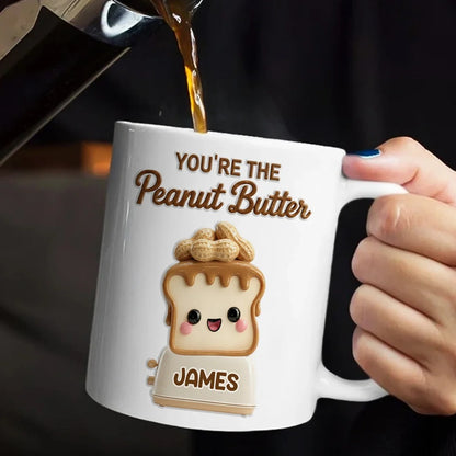 You're The Peanut Butter To My Jelly - Personalized Ceramic Coffee Mug
