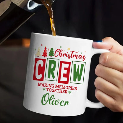 Christmas Crew Matching Family Sibling Gifts - Personalized Ceramic Coffee Mug