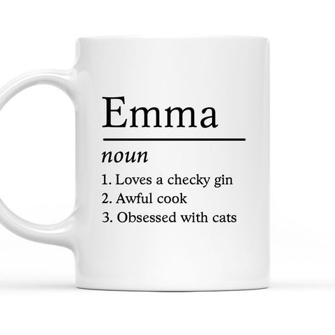 Name Funny Definition Mug - Personalized Coffee Mug