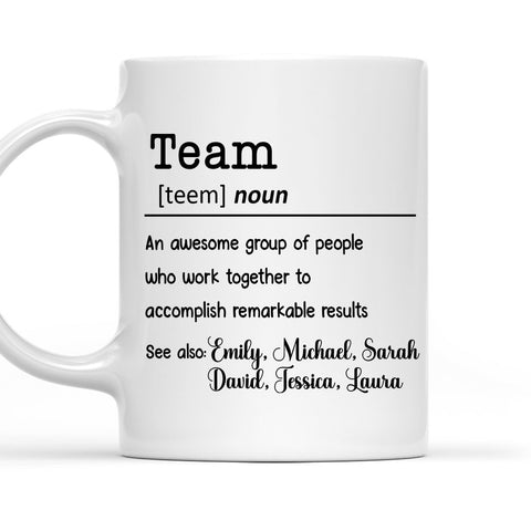 Team Definition - Personalized Coffee Mug