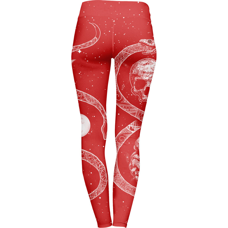 Ouroboros Leggings - Red Edition