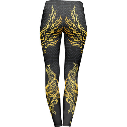 Valkyries of Valhalla Leggings - Gold Edition