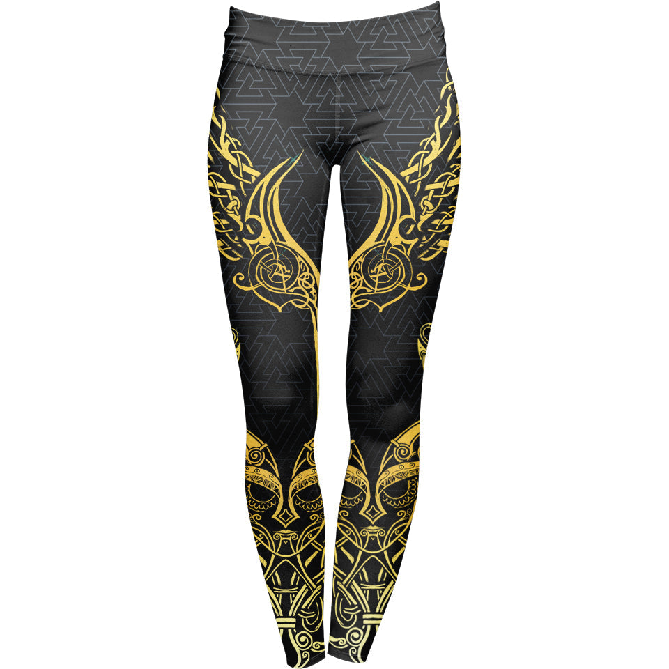 Valkyries of Valhalla Leggings - Gold Edition