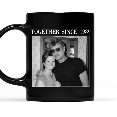 Together Since Vintage - Personalized Black Mug