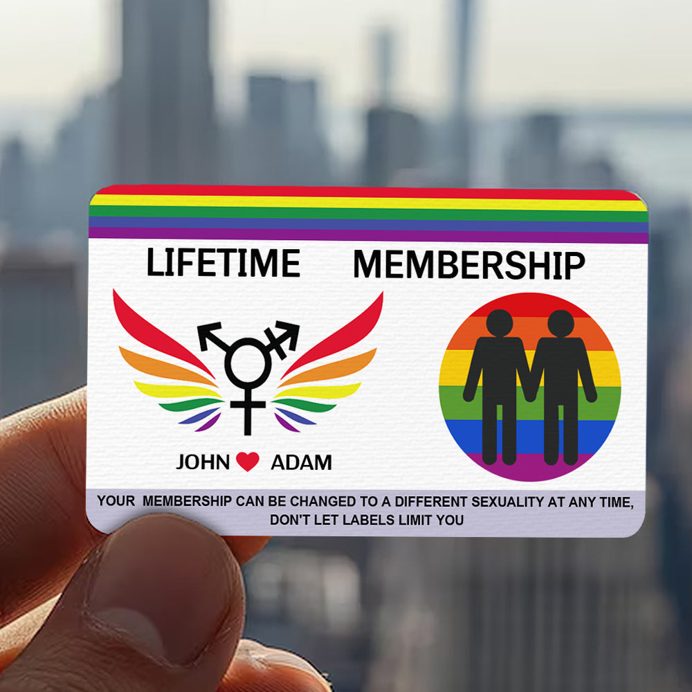 Lifetime Membership - Personalized Aluminum Wallet Card