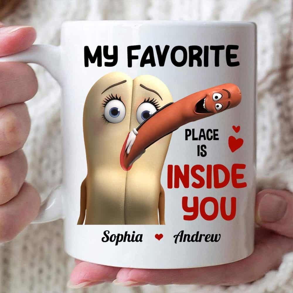 My Favorite Place Is Inside You - Personalized Coffee Mug - Gift For Couple