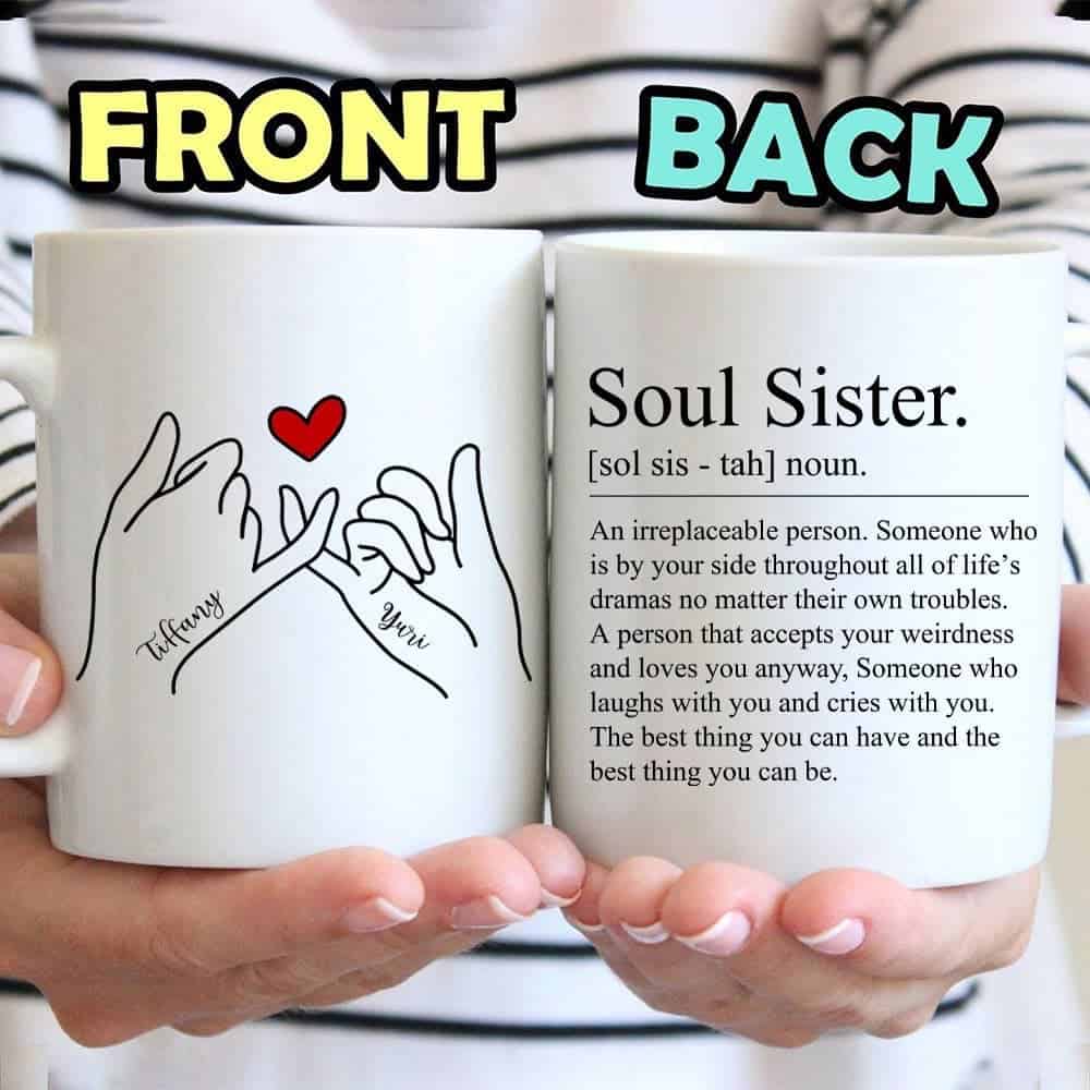 Soul Sister An Irreplaceable Person - Personalized Coffee Mug