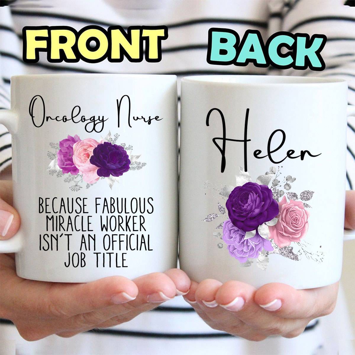 Oncology Nurse Fabulous Miracle Worker Isn't An Official Job Title Mug - Personalized Ceramic Mug