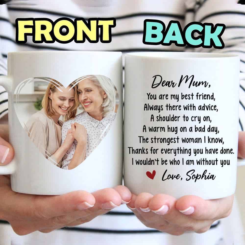 Dear Mom You Are My Best Friend - Personalized Memorial Photo Mug