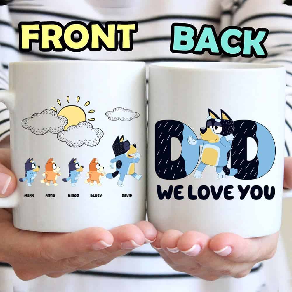 Dad We Love You - Personalized Ceramic Mug - Gift For Dad