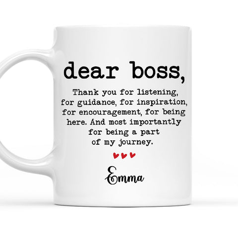 Thank You Boss - Personalized Mug