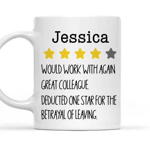 Would Work With Again Great Colleague - Personalized Coffee Mug