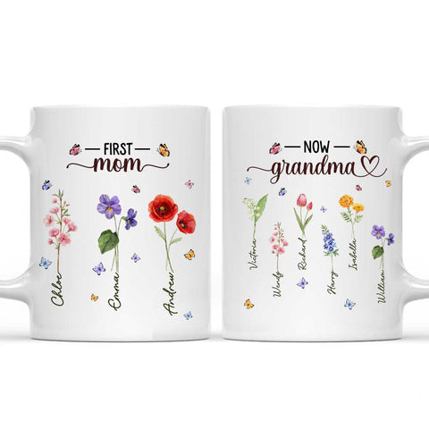 Grandma Flowers - Personalized Coffee Mug