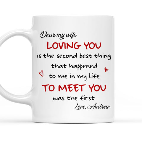 Loving You To Meet You - Personalized Coffee Mug