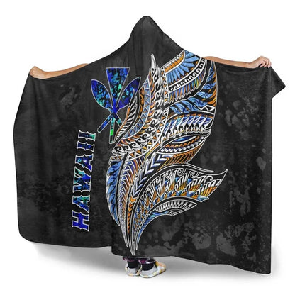 Polynesian Hawaii Hooded Blanket - Polynesian Wings