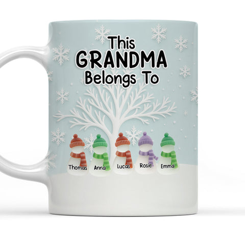 This Grandma Belongs To - Personalized Coffee Mug