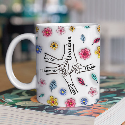Hold My Hand And My Heart - Personalized 3D Mug