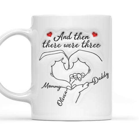 And Then There Were Three - Personalized Coffee Mug