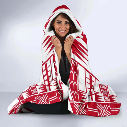 Samoa Hooded Blanket - Polynesian Tattoo Flag