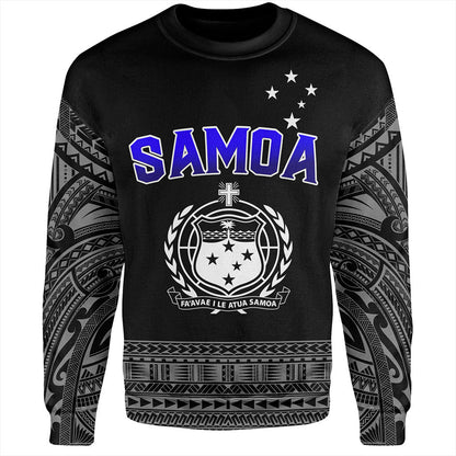 Samoa Sweatshirt Tribal Polynesia Printed Simple Style