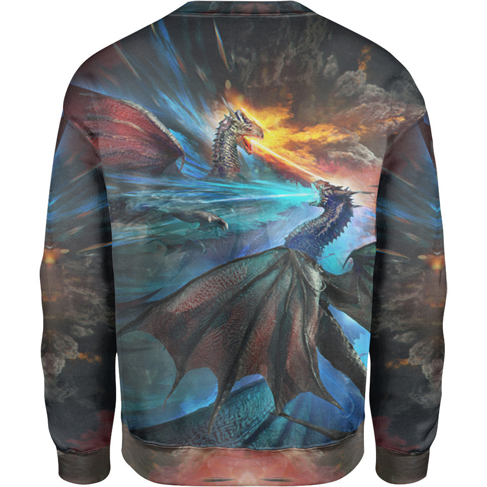 Fire and Ice Dragons Sweater